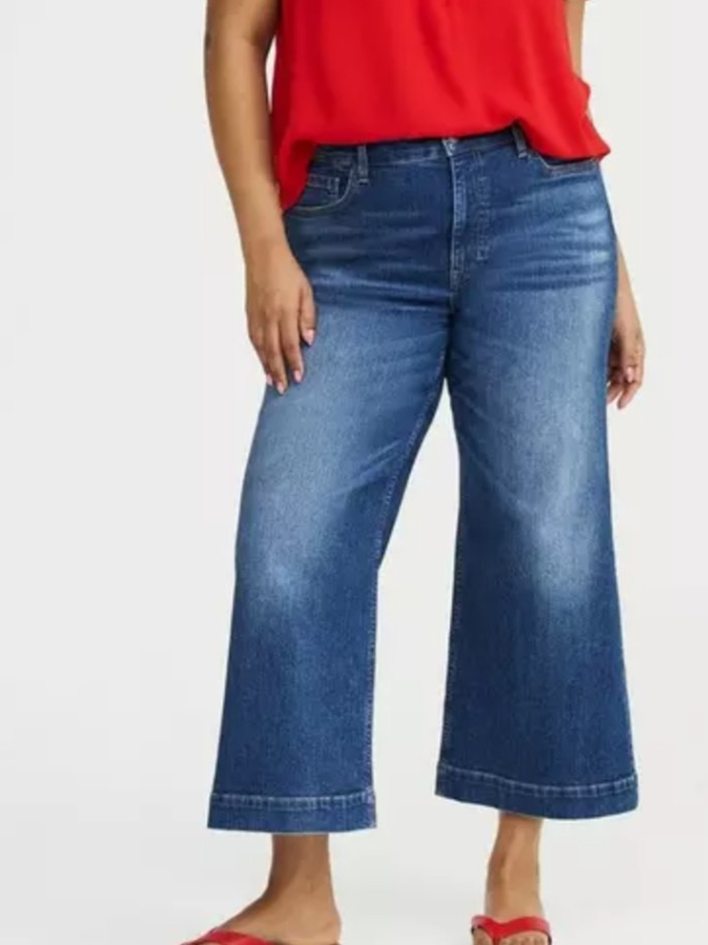 Torrid Wide Leg Crop Women's Jeans, SZ 10, NWOT